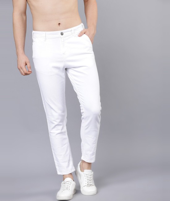 Estrolo Stretchable Slim Fit Grey Jeans Pant For Men