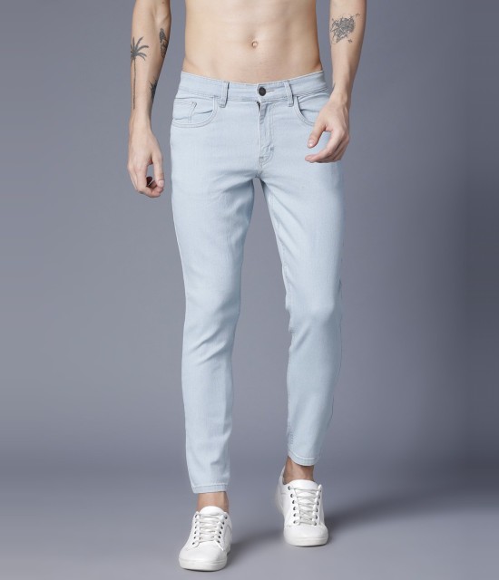 Buy Highlander Grey Skinny Fit Highly Distressed Stretchable Jeans