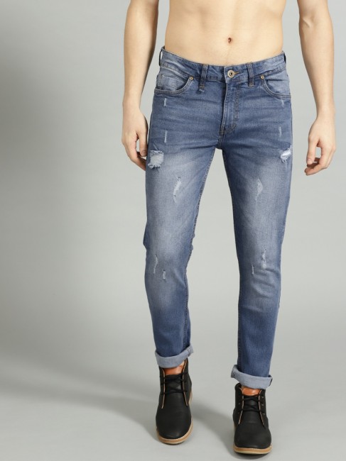 Buy Cefalu Women Ankle Length Cat Scratch Dark Blue Denim Jeans Online at  Best Prices in India  JioMart