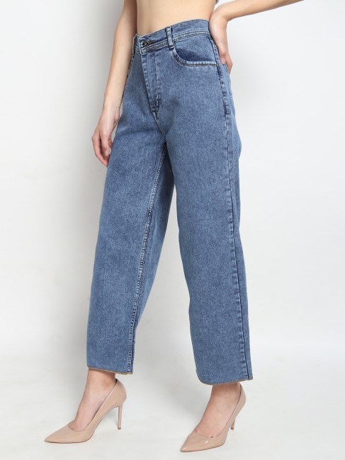 Buy Women Blue Regular Fit Light Wash Jeans Online - 741590