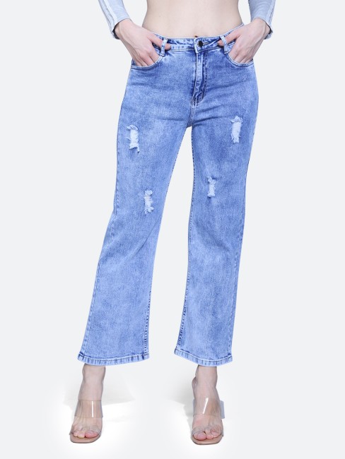 UHUYA My Recent Order Placed by Me High Waisted Ripped Jeans for