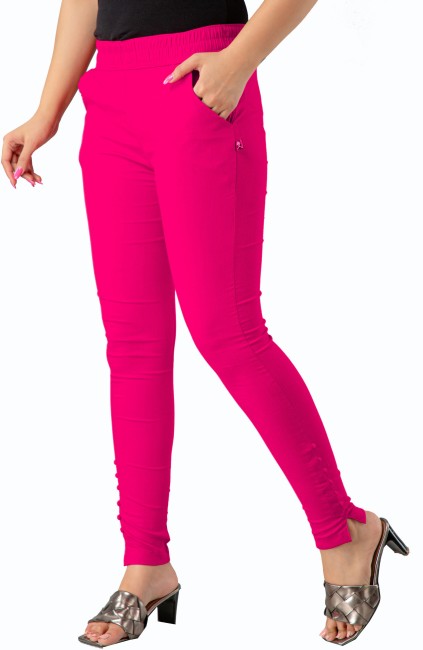Pink Womens Jeggings - Buy Pink Womens Jeggings Online at Best Prices In  India