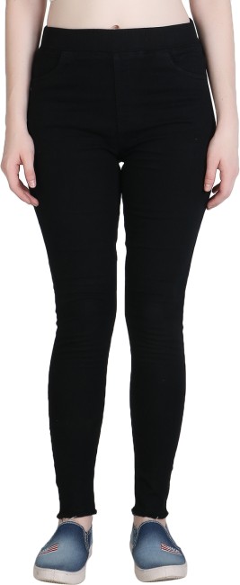Deal Jeans Black Solid Jeggings at Rs 1995, Goregaon East, Mumbai
