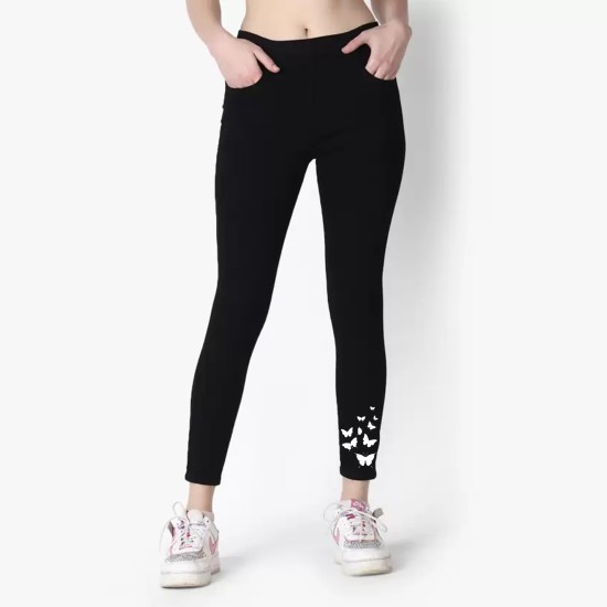 LESTIGE Jeggings for Women Pull-On Denim Skinny Stretch Jean Printed  Leggings Tights S, M, L (L) (M) price in UAE,  UAE