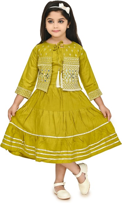Buy Green Dresses  Frocks for Girls by Aks Kids Online  Ajiocom