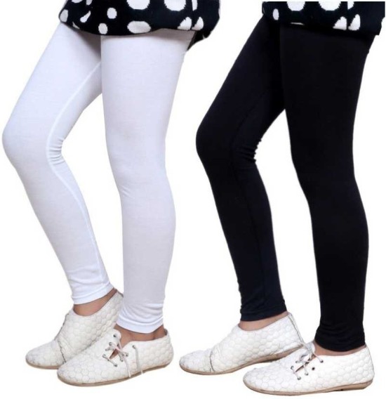 White Kids Leggings And Churidars - Buy White Kids Leggings And Churidars  Online at Best Prices In India