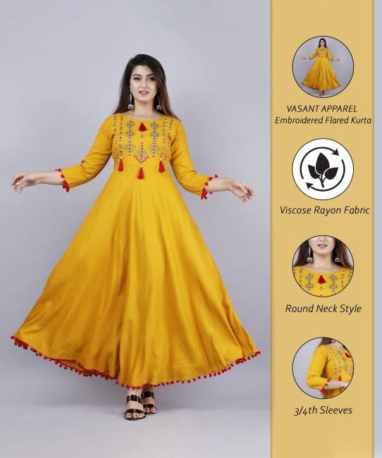 Yellow Kurtis - Buy Yellow Kurtas Kurtis For Women Online at Best Prices In  India
