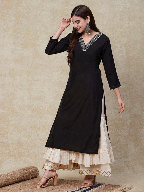 Black Kurtis Buy Black Kurta Online Black Kurti Designs