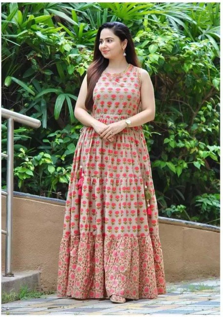 Flipkart long store gown