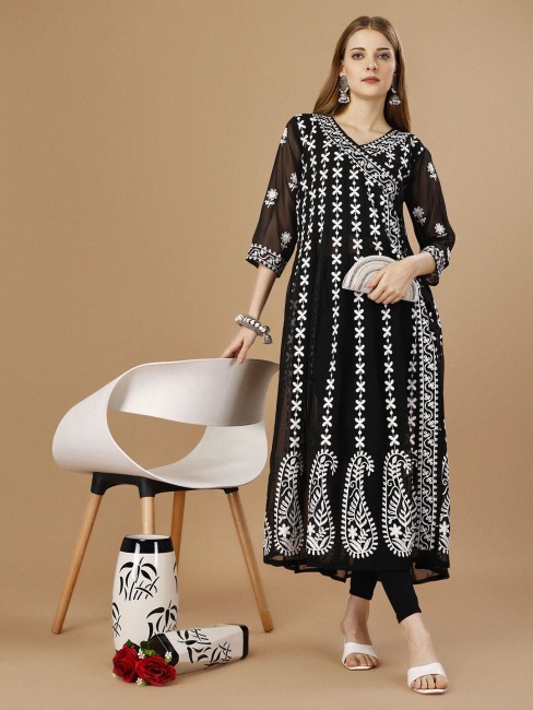 Lucknowi Kurtis - Buy Lucknowi Kurta, Lucknowi Suits, Chikan Suits online  at Best Prices in India