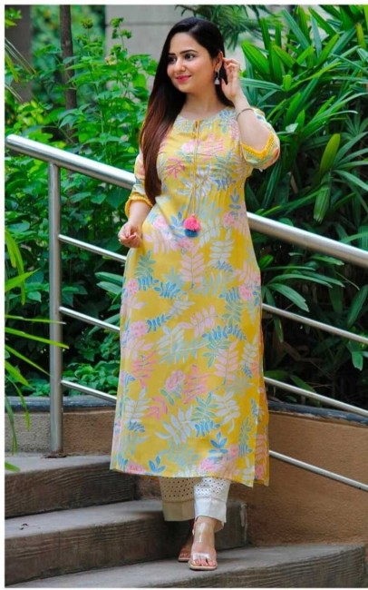 Chiffon Half Sleeve Kurtis Online Shopping for Women at Low Prices