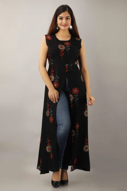 Long Kurti With Jeans Buy Long Kurti With Jeans online at Best Prices in India Flipkart