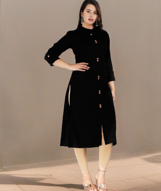 Flipkart 2025 black kurtis