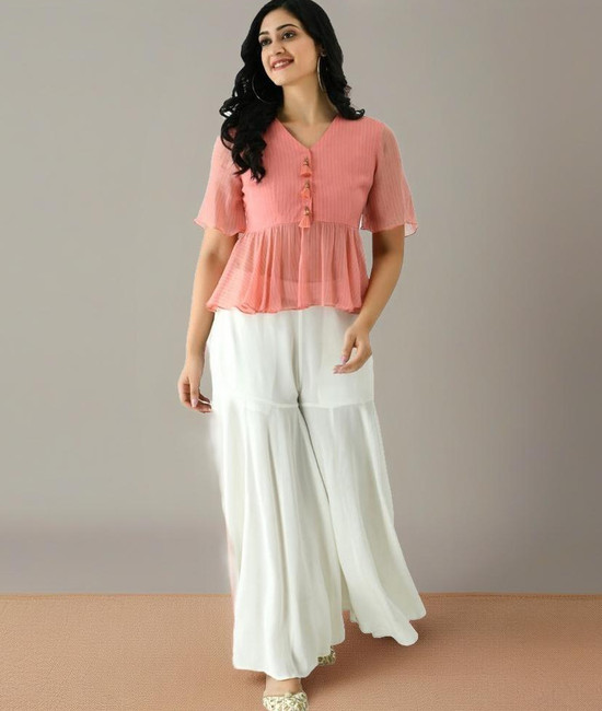 Palazzo pants with tops flipkart store