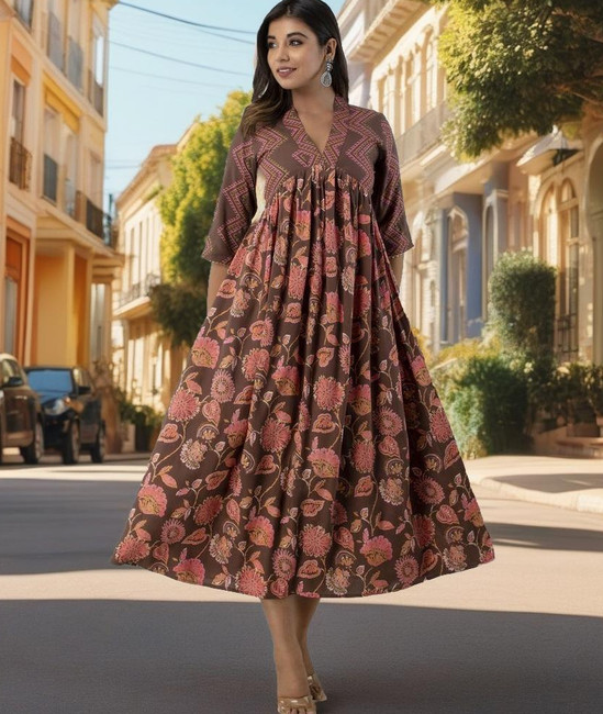 Flipkart flared kurtis best sale