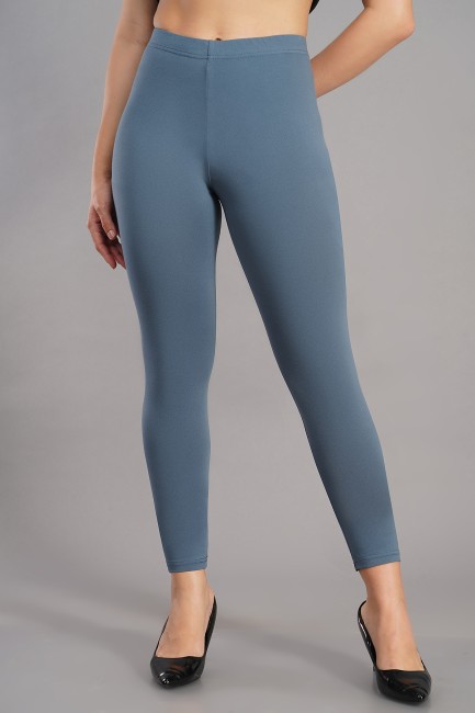 Buy Lux Lyra Ankle Length Legging L183 Silver Free Size Online at Low  Prices in India at