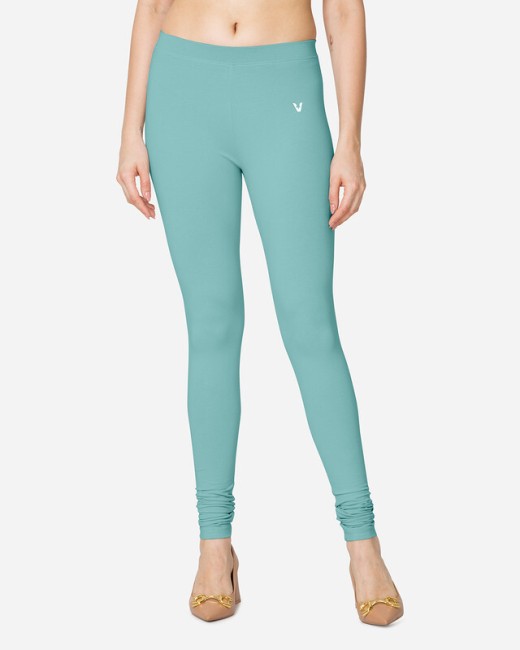 Light Blue Womens Leggings And Churidars - Buy Light Blue Womens Leggings  And Churidars Online at Best Prices In India