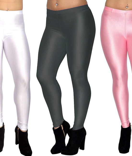 Buy LEOHEX Satin GLOSSY OPAQUE Pantyhose Shiny Wet Look Tights Sexy  Stockings Yoga Pants Leggings Online in India 