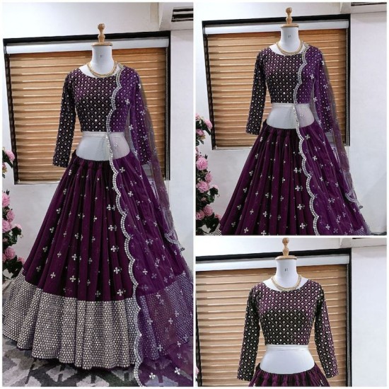 Party wear sale lehenga in flipkart