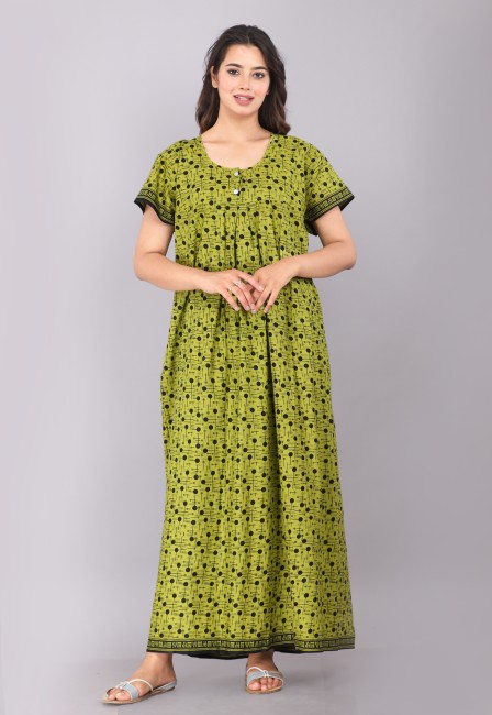 Nighty discount gown cotton