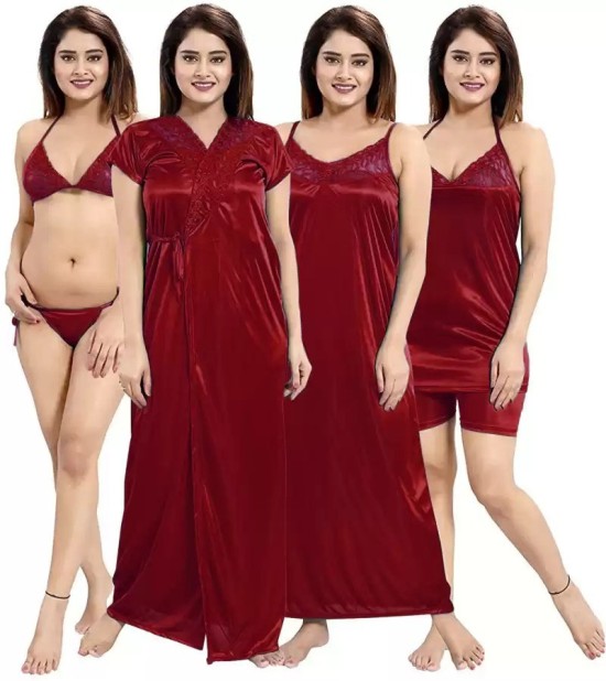 Buy Sleeveless Short Nightgowns Online In India -  India