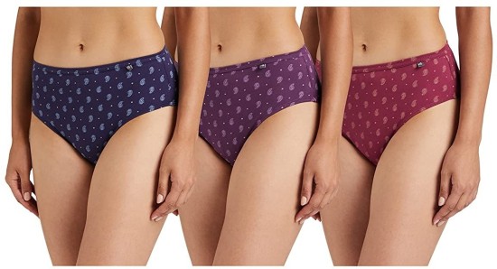 Buy Emotions Womens Soft Cotton Hipster Panties with Inner Elastic Printed  Size S 80cm, Waist Size 32 inch, Womens Cotton Briefs, Womens Underwear, Womens Briefs