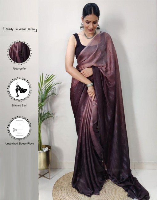 Flipkart chiffon party wear on sale sarees