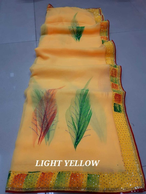 Yellow Fashion Sarees - Buy Yellow Fashion Sarees online at Best