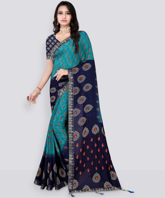 Dark Blue Sarees - Buy Dark Blue/ Navy Blue Sarees Online at Best Prices In  India