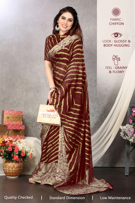 Chiffon Sarees Upto 50 to 80 OFF on