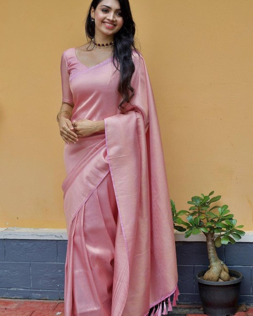 Pink Silk Sarees - Buy Pink Silk Sarees online at Best Prices in