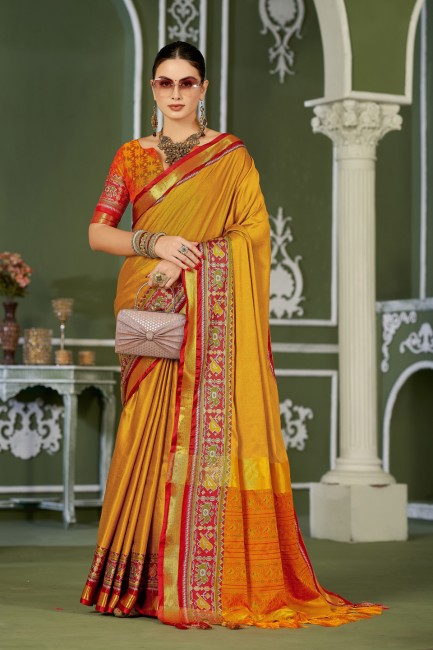 Red Sarees (रेड साड़ी) - Buy Red Colour Sarees Online at