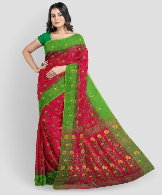 Buy HOLDY SALES Embroidered Bollywood Net Red Sarees Online @ Best Price In  India | Flipkart.com