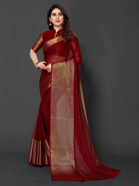 Wedding Red Banarasi katan silk shalu saree