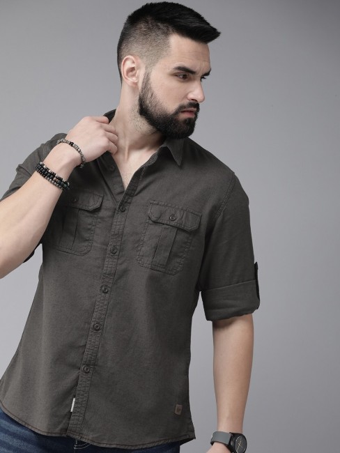 Flipkart linen clearance shirts