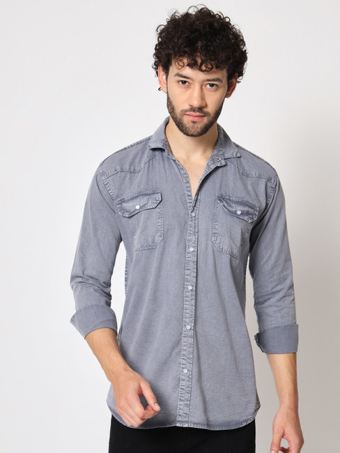 Denim shirts shop on flipkart