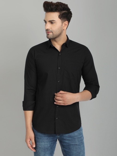 Black Shirts - Buy Black Mens Shirts Online At Best Prices In India |  Flipkart.Com