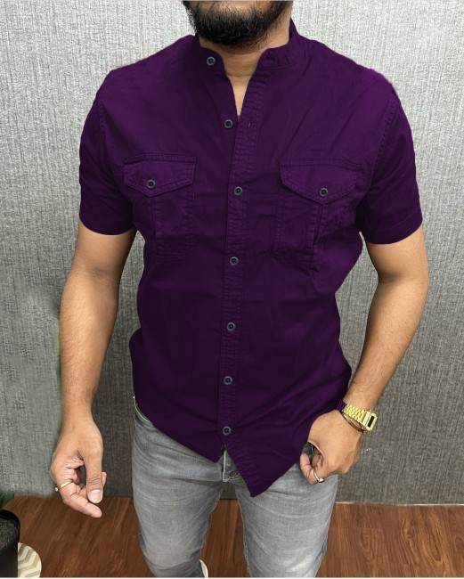 Purple Mens Casual Shirts - Buy Purple Mens Casual Shirts Online at Best  Prices In India