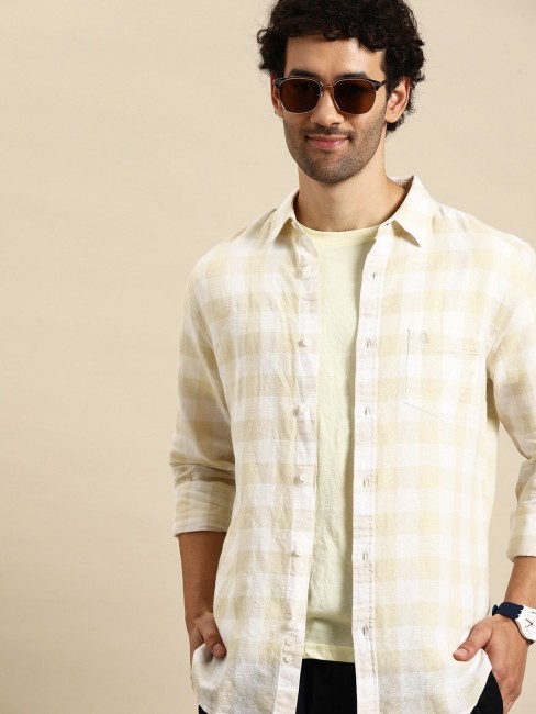 Men's Beige Casual Shirt