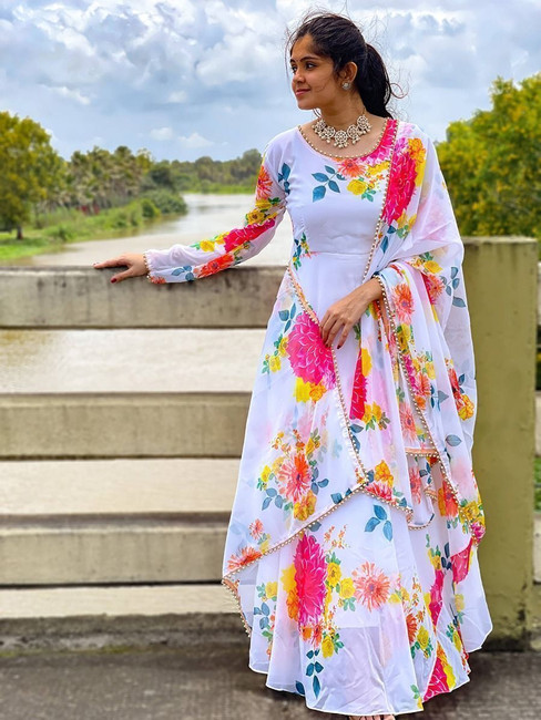 Flipkart white clearance gown