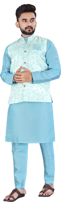 Designer kurta discount pajama with jacket