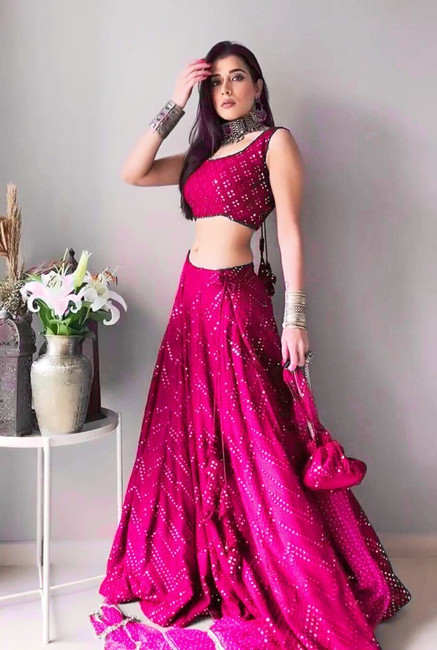 Silk lehenga on flipkart online