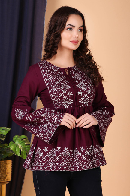 Flipkart party wear tops cheap