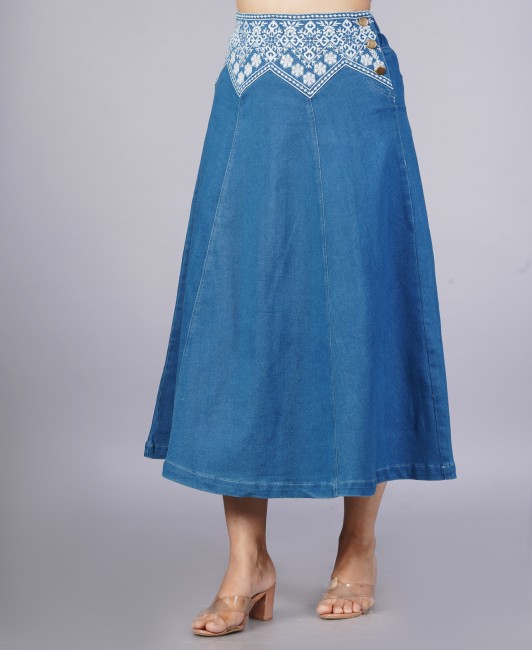 Denim 2024 skirt flipkart