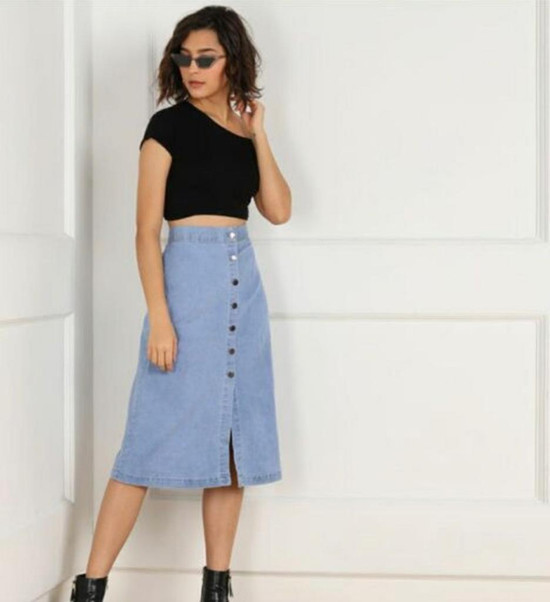 Knee length skirts flipkart hot sale