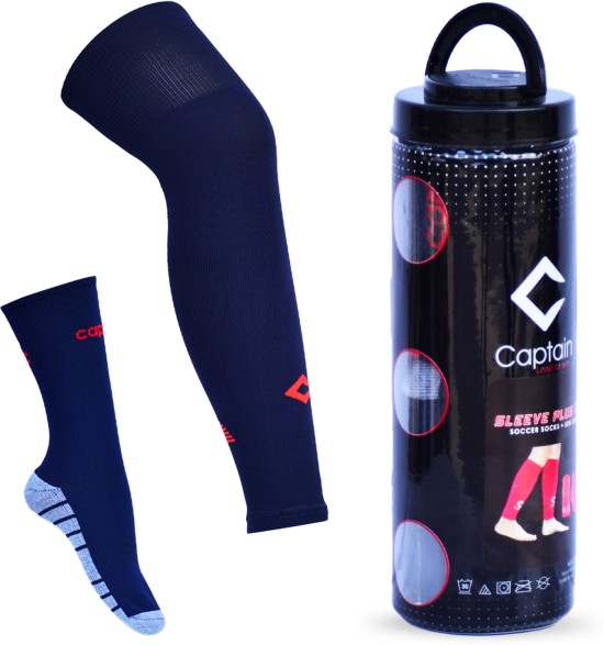 Buy Mizaki Anti-Slip Football Socks and Leg sleeve Combo Pack for