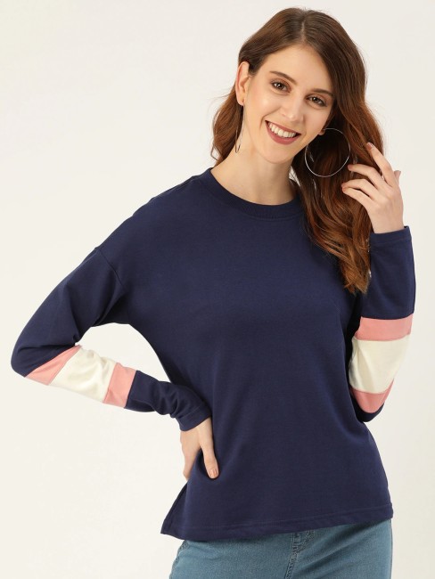 GOOFY Full Sleeve Printed Women Sweatshirt - Buy Blue GOOFY Full Sleeve  Printed Women Sweatshirt Online at Best Prices in India