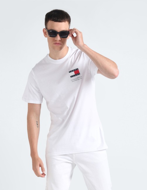 Tommy Hilfiger CORE TOMMY LOGO Black - Free delivery  Spartoo NET ! -  Clothing short-sleeved t-shirts Men USD/$43.20