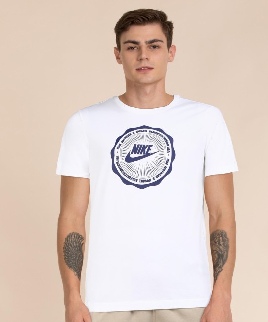 White nike shirt on sale with pink check