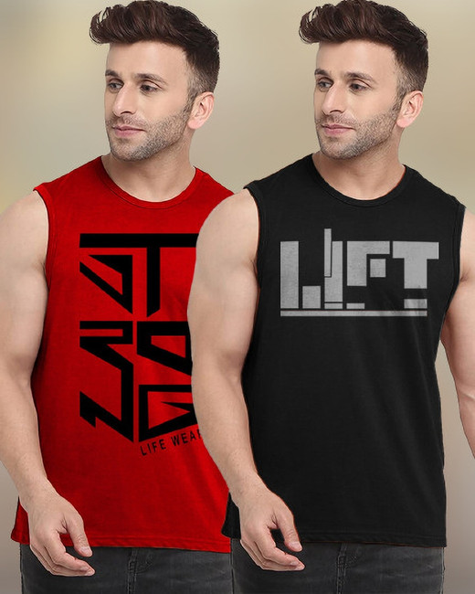 Sleeveless t shirts shop flipkart